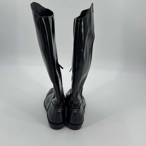Sam Edelman Black Heeled Cesar Wide Calf Riding Boots Size 9 - Picture 10 of 13
